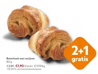 OKay Boterkoek met rozijnen 80 g aanbieding