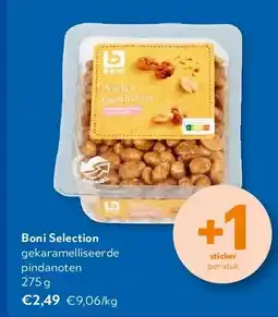 OKay Boni Selection gekaramelliseerde pindanoten 275 g aanbieding