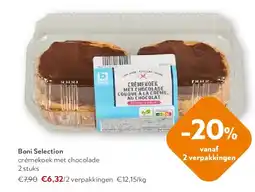 OKay Boni Selection crèmekoek met chocolade 2 stuks aanbieding