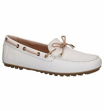 Geox Leelyan Ecru Mocassins