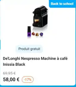 Krëfel De'Longhi Nespresso Machine à café Inissia Black aanbieding