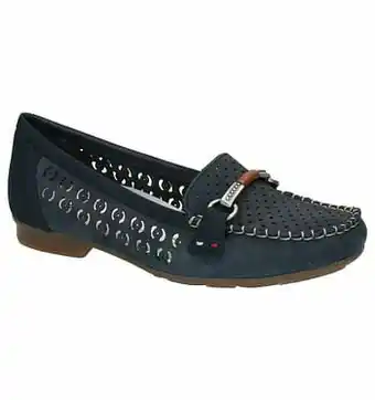 Torfs Rieker Blauwe Mocassins aanbieding