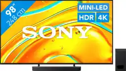 Coolblue Sony Bravia 3 98 XR Mini-LED (2025) + Sony Bravia Theatre Bar 6 Noir aanbieding