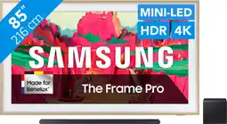 Coolblue Samsung 85 The Frame Pro LS03FW (2025) + Samsung HW-S800D Noir (2024) aanbieding