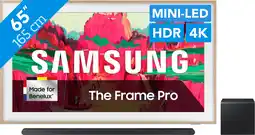 Coolblue Samsung 65 The Frame Pro LS03FW (2025) + Samsung HW-S800D Noir (2024) aanbieding