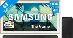 Coolblue Samsung 43 The Frame LS03FA (2025) + Samsung HW-S700D Noir (2024) aanbieding