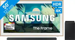 Coolblue Samsung 50 The Frame LS03FA (2025) + Samsung HW-S700D Noir (2024) aanbieding
