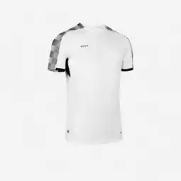Decathlon Voetbalshirt met korte mouwen Viralto dambordpatroon wit/zwart aanbieding