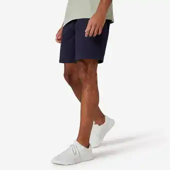Decathlon Short voor fitness heren 500 Essentials donkerblauw aanbieding