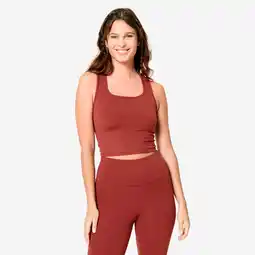 Decathlon Aansluitende fitnesstop voor dames aanbieding