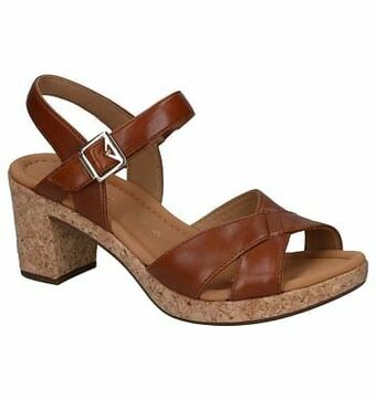 Gabor Cognac Sandalen met hak