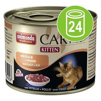24x200g Kitten Gevogelte cocktail Animonda Carny Kattenvoer