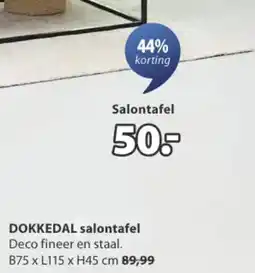 Jysk DOKKEDAL salontafel aanbieding