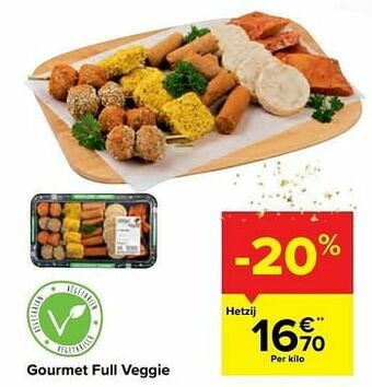 Carrefour Market Gourmet full veggie aanbieding