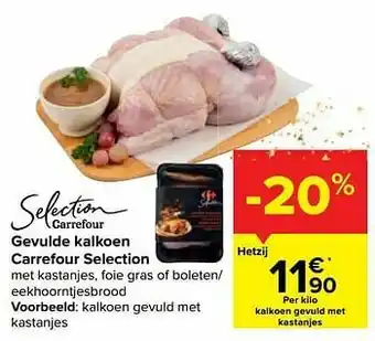 Kalkoen gevuld met kastanjes