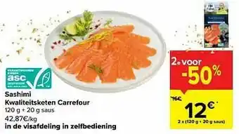 Carrefour Market Sashimi kwaliteitsketen carrefour aanbieding