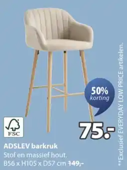 Jysk ADSLEV barkruk aanbieding
