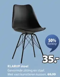 Jysk Gevormde zitting en staal. aanbieding