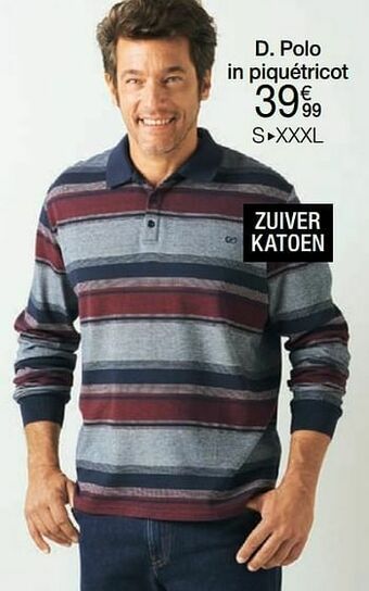 Damart Polo in piquétricot aanbieding
