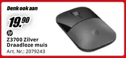 MediaMarkt Z3700 Zilver Draadloze muis aanbieding