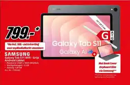 MediaMarkt SAMSUNG Galaxy Tab S11 Wifi - Grijs Android tablet aanbieding