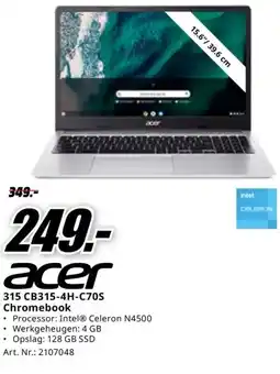 MediaMarkt acer 315 CB315-4H-C70S aanbieding