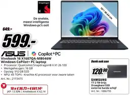 MediaMarkt ASUS Vivobook 16 X1607QA-MB046W aanbieding