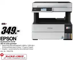MediaMarkt EPSON EcoTank ET-5170 All-in-one-printer aanbieding