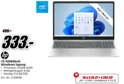 MediaMarkt hp 15-fd0006nb Windows laptop aanbieding
