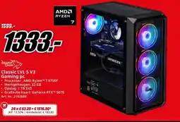 MediaMarkt Classic LVL 5 V3 Gaming pc aanbieding