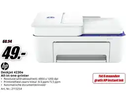 MediaMarkt hp Deskjet 4230e aanbieding