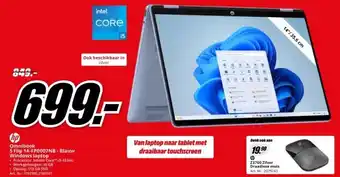 MediaMarkt Omnibook 5 Flip 14-FP0007NB - Blauw aanbieding