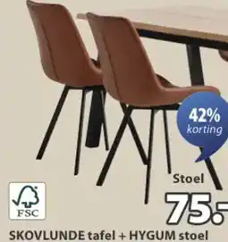 Jysk HYGUM stoel aanbieding