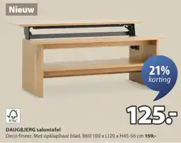 Jysk DAUGBJERG salontafel aanbieding