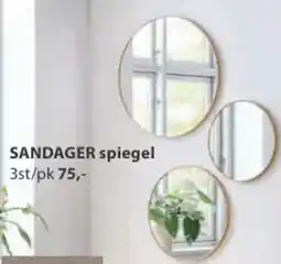 Jysk SANDAGER spiegel aanbieding