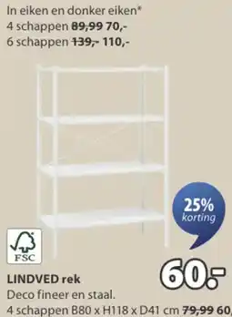 Jysk Lindved rek aanbieding