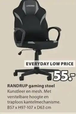 Jysk Randrup gaming stoel aanbieding