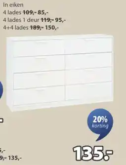 Jysk Jenslev commode aanbieding