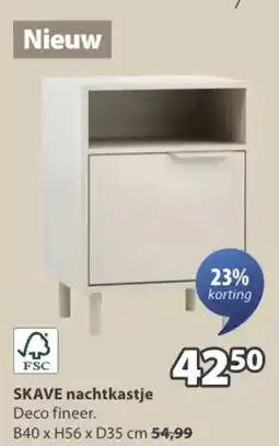 Jysk SKAVE nachtkastje aanbieding