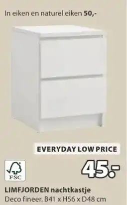 Jysk Limfjorden nachtkastje aanbieding