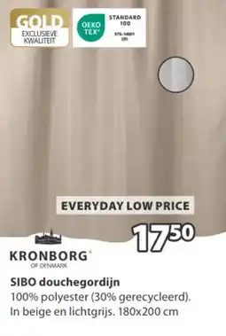 Jysk SIBO douchegordijn aanbieding
