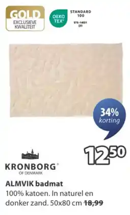 Jysk ALMVIK badmat aanbieding