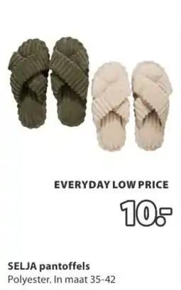 Jysk SELJA pantoffels aanbieding