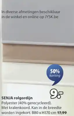 Jysk Senja rolgordijn aanbieding