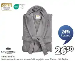 Jysk Tibro badjas aanbieding