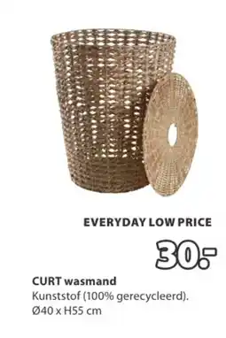Jysk Curt wasmand aanbieding