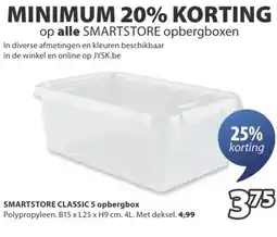 Jysk Smartstore classic 5 opbergbox aanbieding