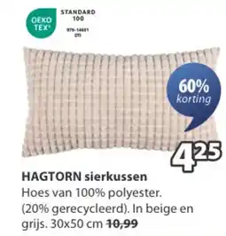 Jysk HAGTORN sierkussen aanbieding