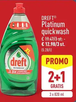 ALDI Dreft platinum quickwash aanbieding