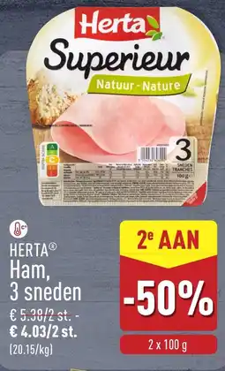 ALDI Herta ham aanbieding